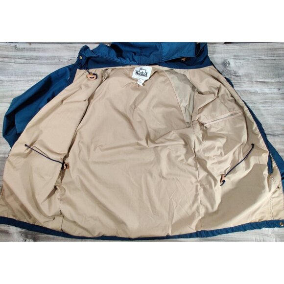 Vintage Woolrich Hooded Parka Jacket size M, Blue - Picture 2 of 9